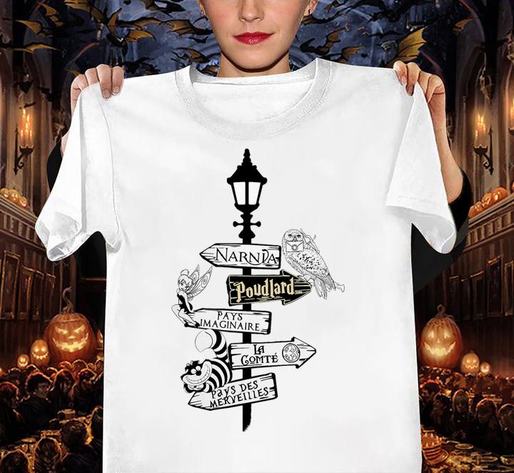 Fairy Owl Narnia Poudlard Pays Imaginaire La Gomme Pay Des Merveilles t-shirt