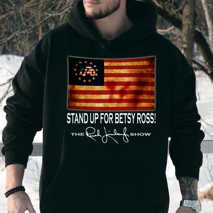1776 Stand Up For Old Betsy Ross The Rush Limbaugh Show-Recovered t-shirt