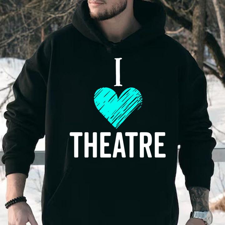 Beautiful I Love Theatre Heart Broadway Musical Acting Christmas sweater t-shirt