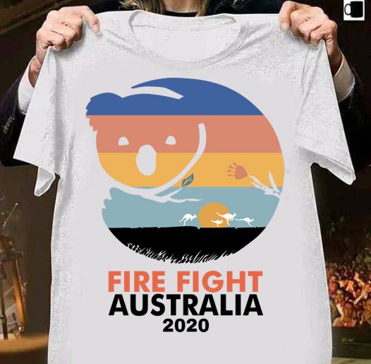 Michael Buble Vintage Koala Fire Fight Australia 2020 t-shirt 1