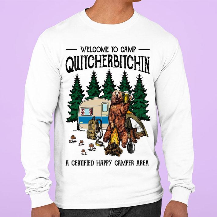 Campfire Bear Welcome To Camp Quitcherbitchin t-shirt