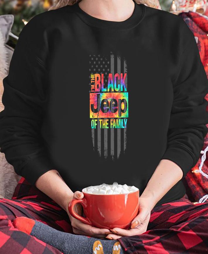 America flag I'm the black jeep of the family t-shirt