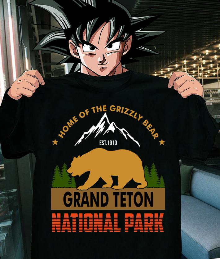 Home of the grizzly bear est 1910 grand teton national park t-shirt