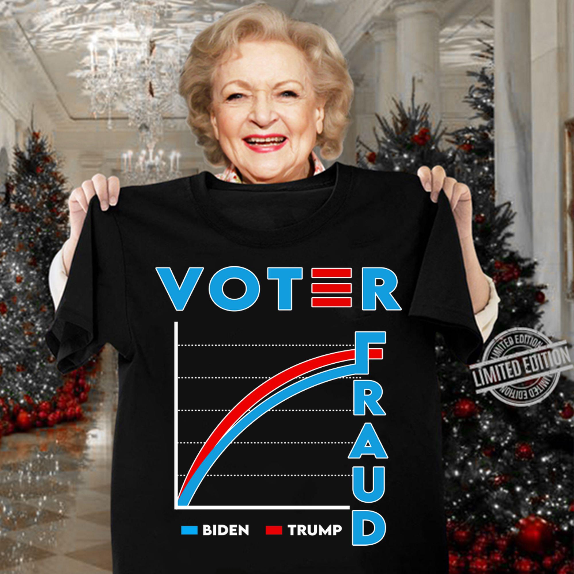 Voter Fraud Biden Trump Us Presidential Election 2020 t-shirt woman shirt