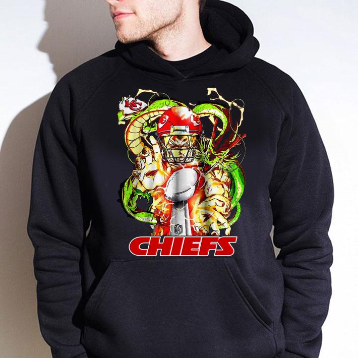 Kansas City Chiefs Son Goku Kamehameha Super Bowl Dragon ball t-shirt