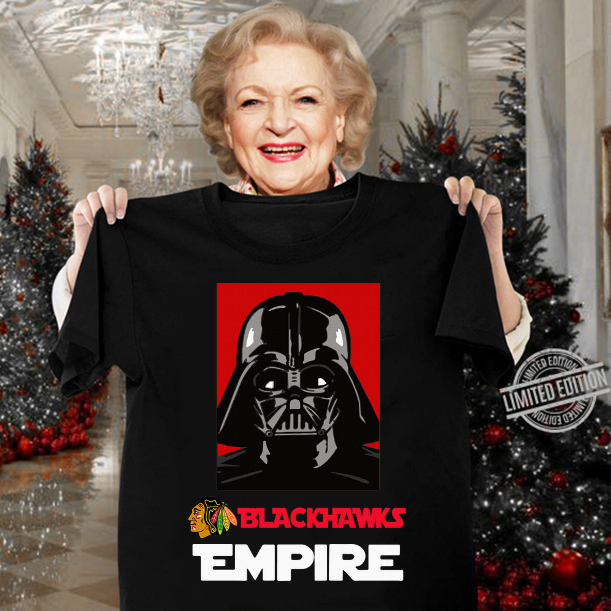 Star Wars Darth Vader Chicago Blackhawks Empire t-shirt woman shirt