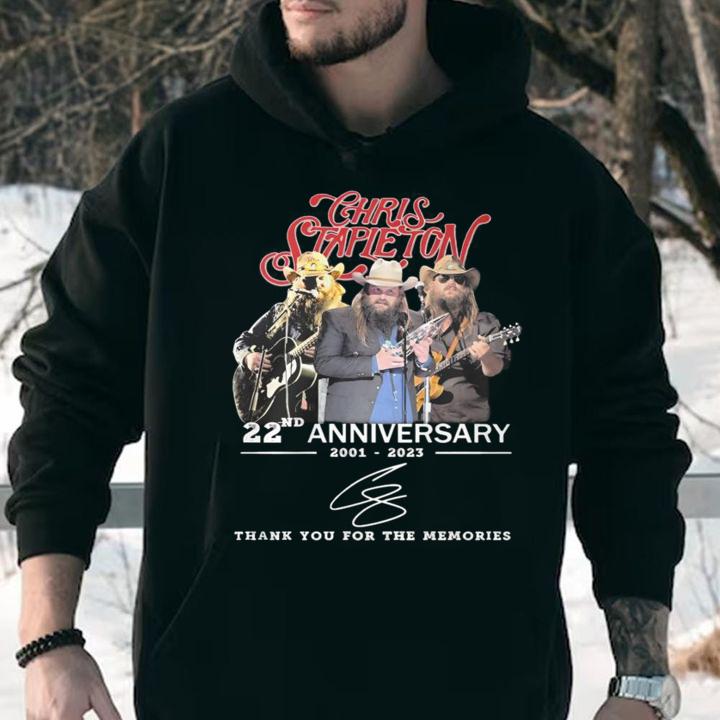 Chris Crapieton 22nd Anniversary 2001-2023 Thank You For The Memories t-shirt