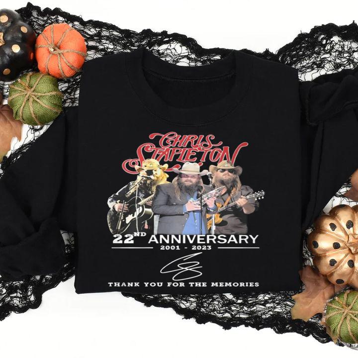 Chris Crapieton 22nd Anniversary 2001-2023 Thank You For The Memories t-shirt
