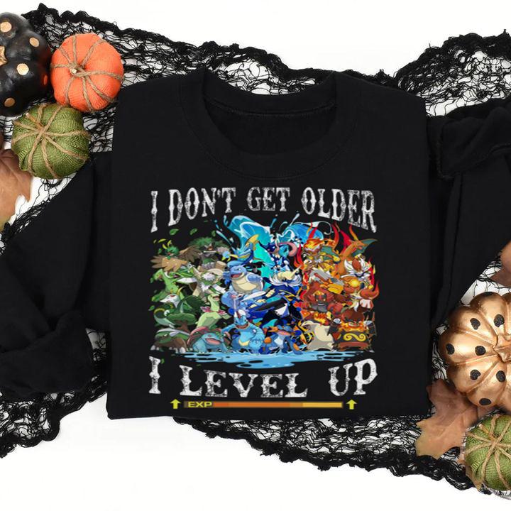 I Don't Get Older I Level Up Exp Pokémon t-shirt