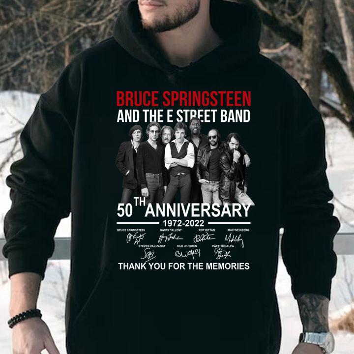 Bruce Springsteen and The E Street Band 50th anniversary 1972-2022 signed thank you memories t-shirt
