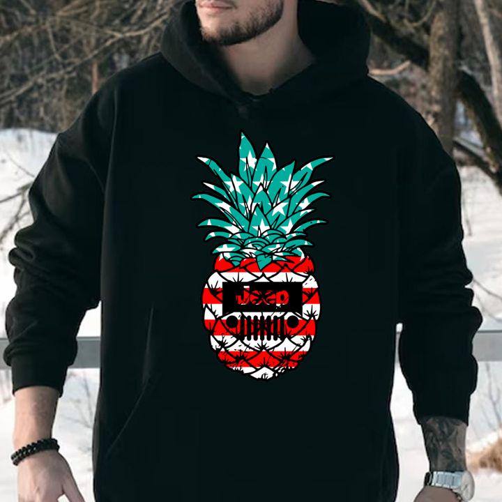 Jeep pineapple American flag t-shirt