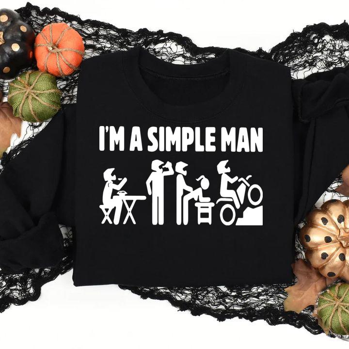 Im A Simple Man Motocross t-shirt