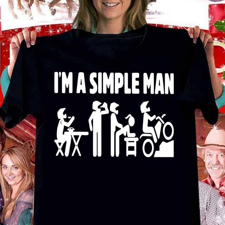 Im A Simple Man Motocross t-shirt