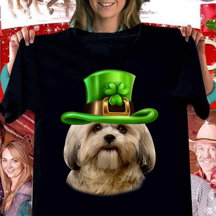 Beautiful Dog Lover Gifts Cool St Patrick's Day Shih Tzu t-shirt