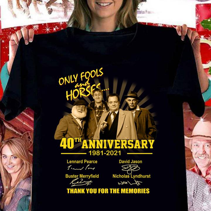 Only Fools and Horses 40th Anniversary 1981-2021 Signatures t-shirt