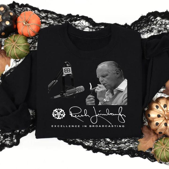 Rush Limbaugh Excellence in broadcasting t-shirt