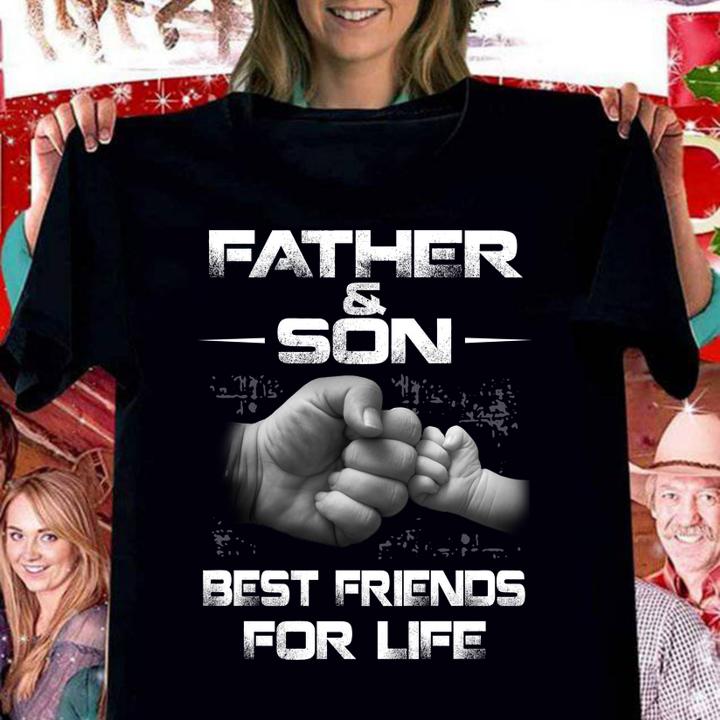 Father and Son Best Frends For Life Dad day t-shirt