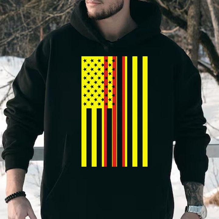 South Vietnam American Flag For New Us Citizen t-shirt