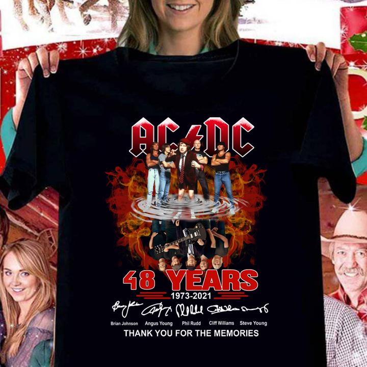 ACDC 48 Years 1973-2021 Signature t-shirt