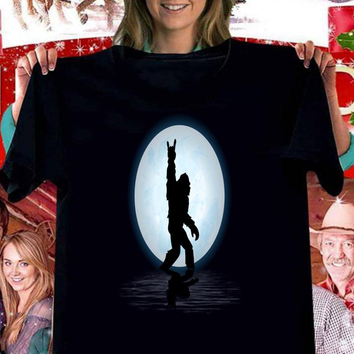 Bigfoot Rock And Roll Under The Moon t-shirt