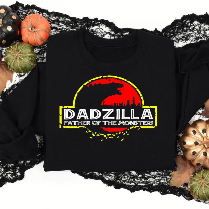 Godzilla Dadzilla father of the monsters t-shirt