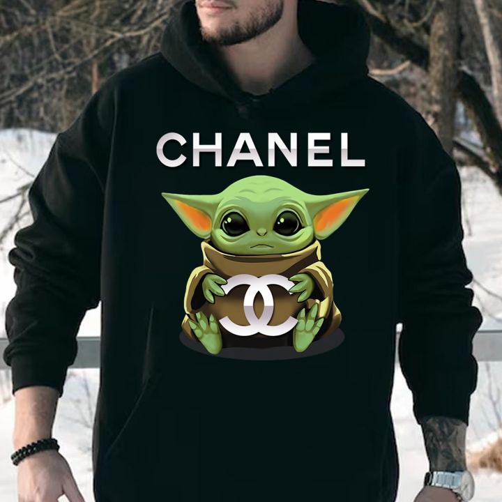 Baby Yoda Hugging Chanel t-shirt