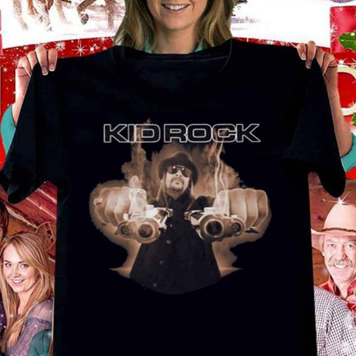 Kid Rock Shoots Gun Gift Fans t-shirt