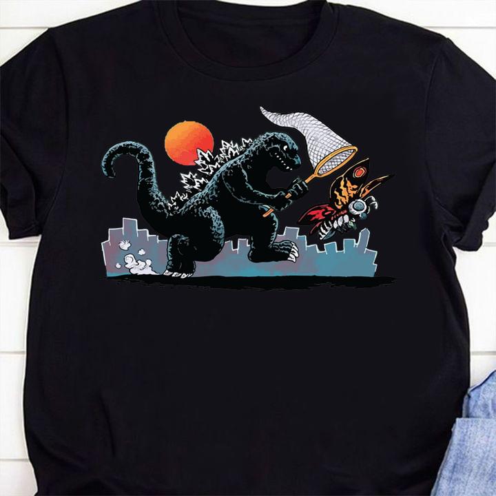 Godzlla Nets Mothra t-shirt 66 Clothing