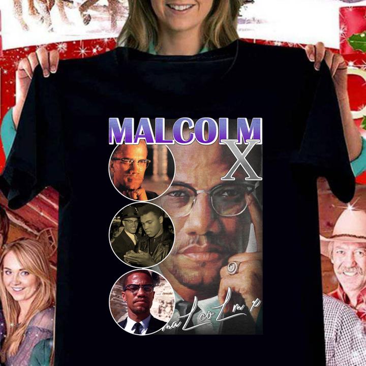 Malcolm X Bootleg Rap Civil Rights Vintage Style t-shirt