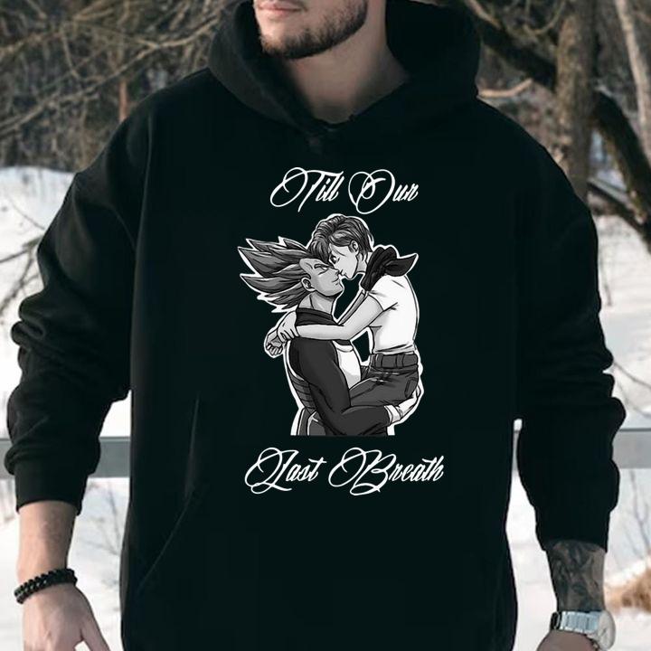 Vegeta And Bulma Till Our Last Breath t-shirt