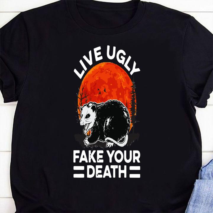 Opossum Live Ugly Fake Your Death t-shirt 80 Clothing