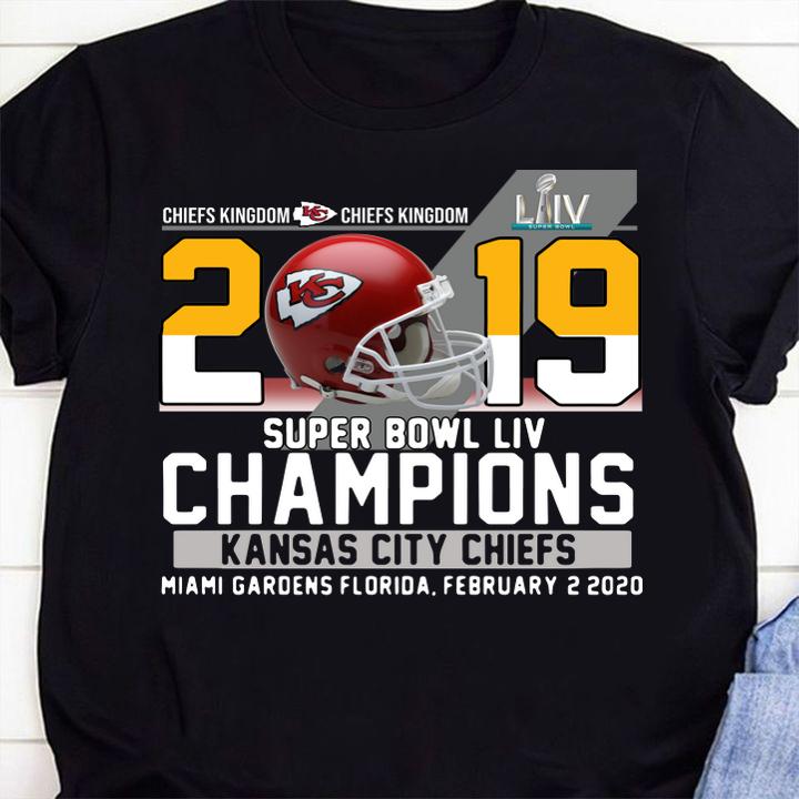 2019 Super Bowl LIV Champions Kansas City Chiefs Miami Gardens Florida February 2 2020 t-shirt 53 Clothing