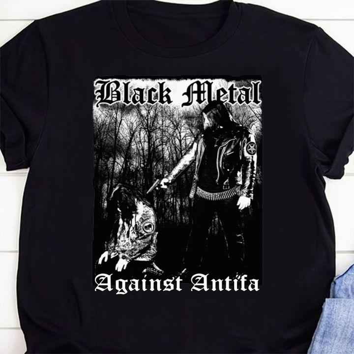 Behemoth Frontman Black Metal Against Antifa t-shirt 51 Clothing