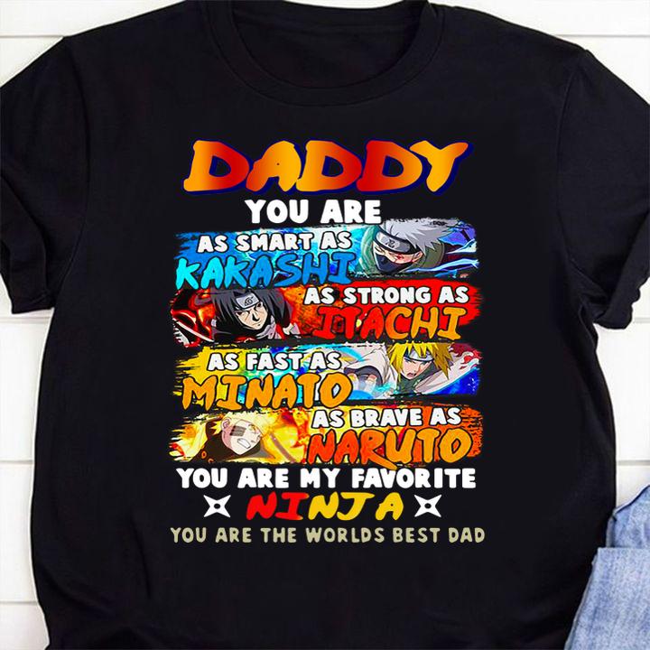 Daddy As Naruto Itachi Kakashi Minato t-shirt 41 Clothing