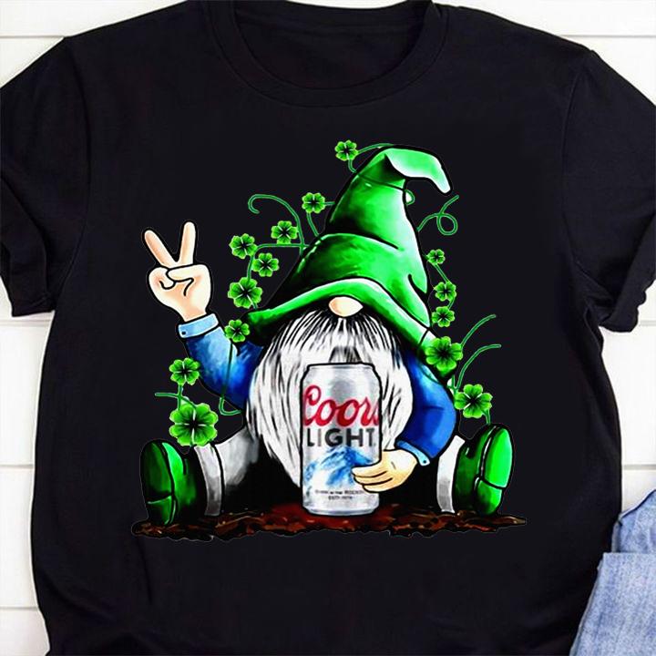 Gnome Coors Light Beer St. Patrick's Day t-shirt 46 Clothing