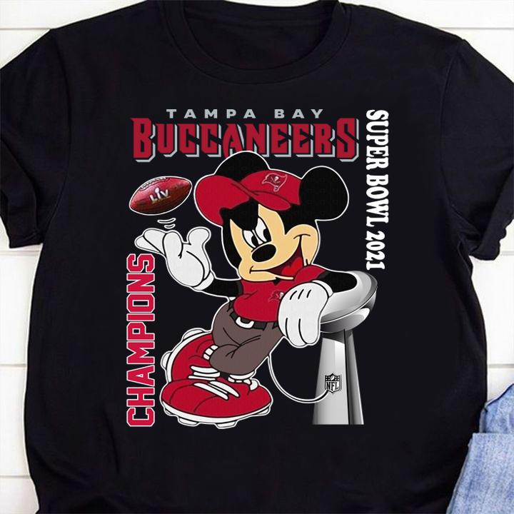 Mickey Mouse Tampa Bay Buccaneers Champions Super Bowl 2021 t-shirt 42 Clothing