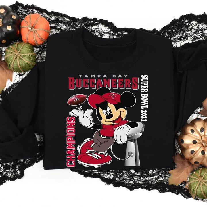 Mickey Mouse Tampa Bay Buccaneers Champions Super Bowl 2021 t-shirt