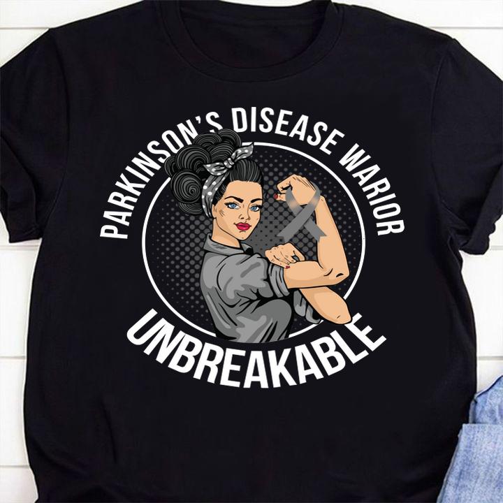 Parkinson's Disease Warrior Unbreakable t-shirt 38 Clothing