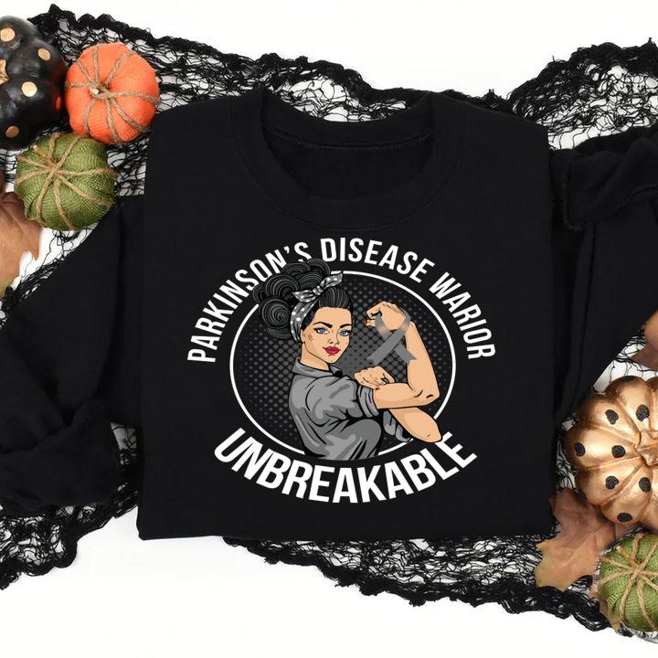 Parkinson's Disease Warrior Unbreakable t-shirt