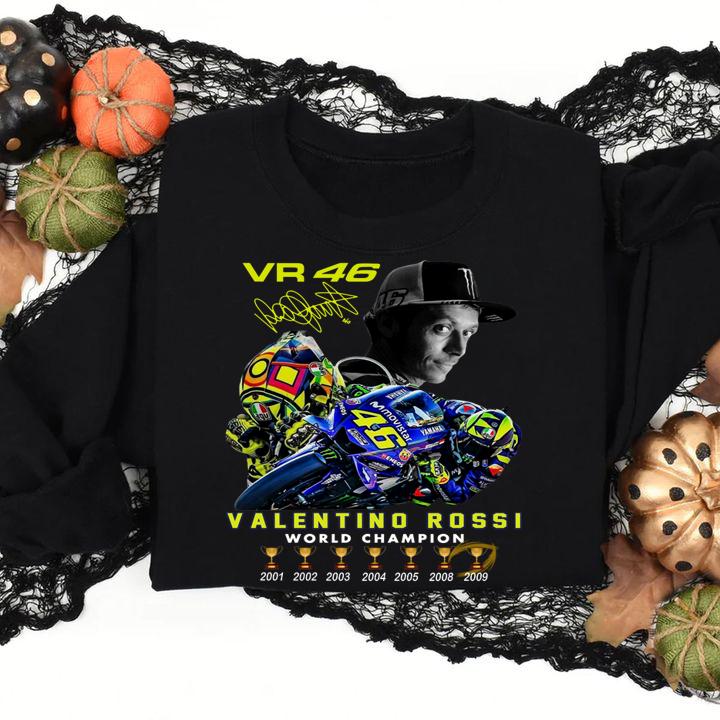 Vr46 Valentino Rossi World Champion 7 Cup Signature t-shirt