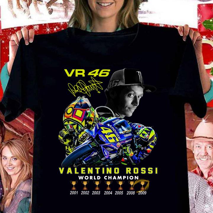 Vr46 Valentino Rossi World Champion 7 Cup Signature t-shirt