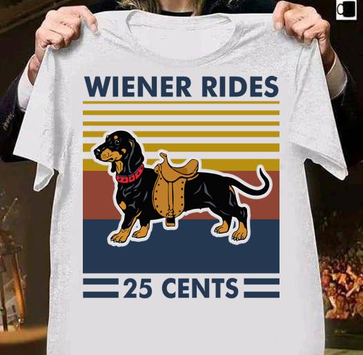 Dachshund Wiener Rides 25 Cents Vintage Retro t-shirt 1 Clothing, Thebeatlestshirt News