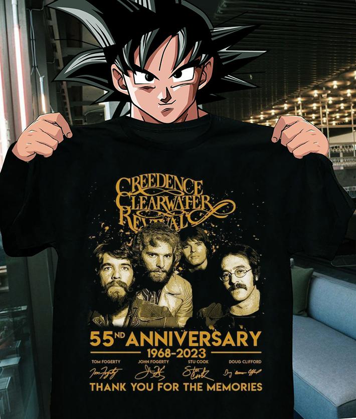 Creedence Clearwater Revival 55nd Anniversary 1968-2023 Thank You For The Memories t-shirt