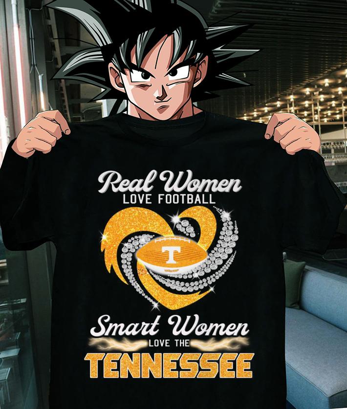 Real Women Love Football Smart Women Love The Tennessee Volunteers t-shirt
