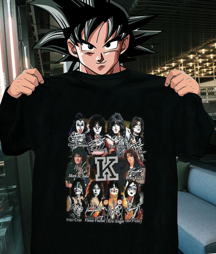 Kiss Band Member Signatures K Band t-shirt