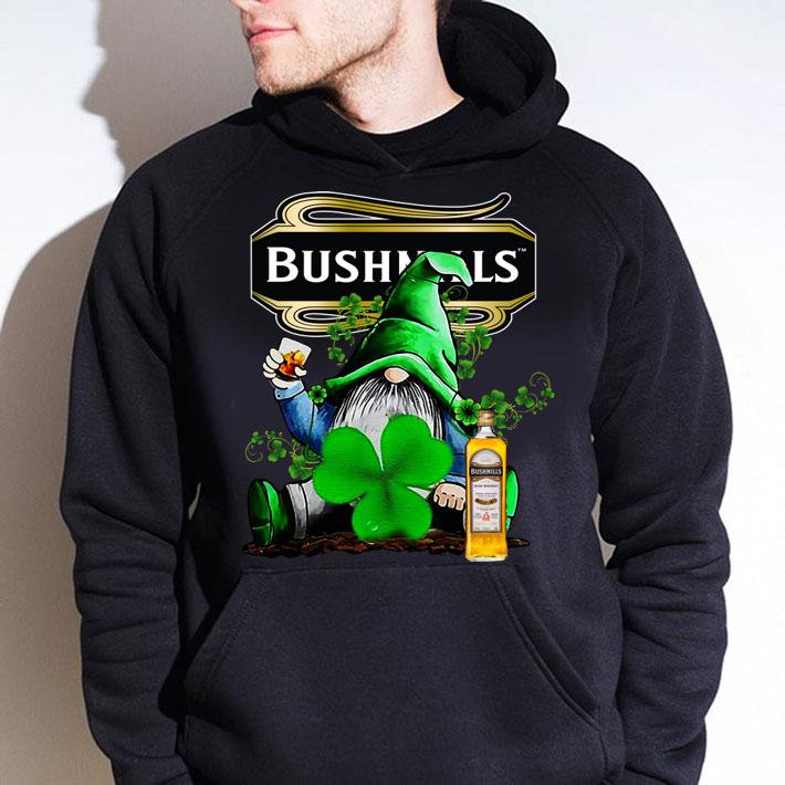 Gnome and Bushmills Irish Whiskey shamrock St Patrick’s Day t-shirt hoodie