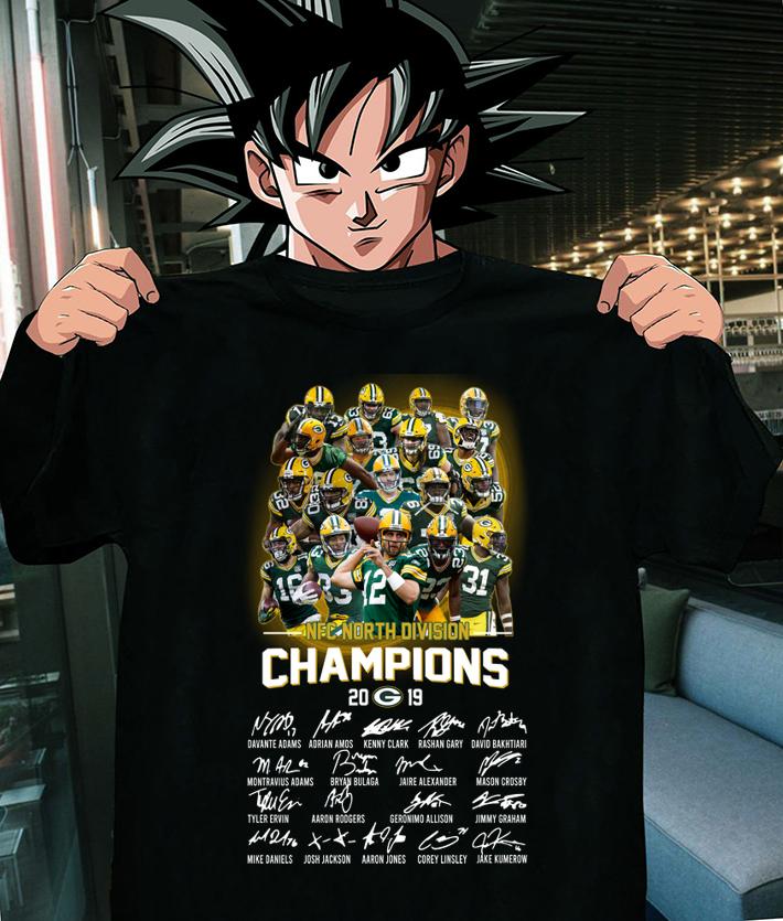 NFC North Division Champions 2019 Green Bay Packers all signed t-shirt shirt