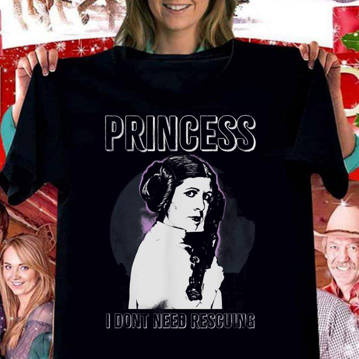 Star Wars Princess Leia I Don't Need Rescuing t-shirt