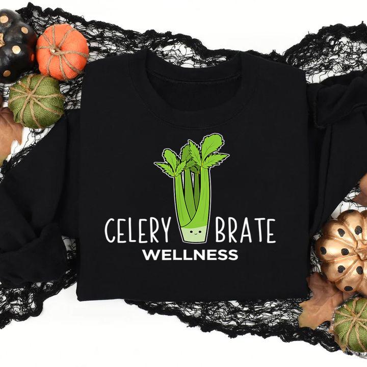 Celerybrate Wellness Cute Vegetable Puns t-shirt