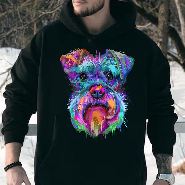 Hot Colorful Schnauzer t-shirt